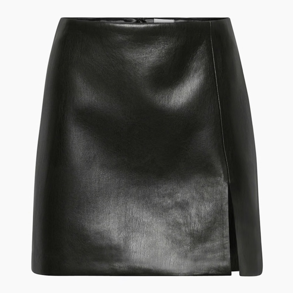 Sunday Best Black vegan Leather Skirt